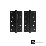 150mm Extra Large Door Hinges (Pair) - Matt Black Finish