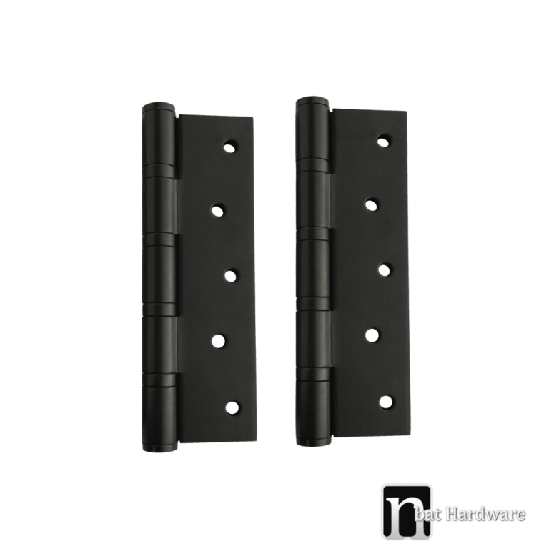 150mm Matt Black Extra Large Door Hinges nBat Hardware