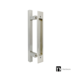 Barn Door Flush Pull Handle - Stainless Steel Finish