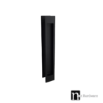 250mm Rectangle Sliding Flush Pulls (Pair) - Matt Black Finish