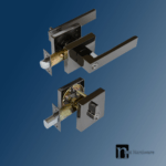 Black Nickel Entrance Lock Deadbolt Set (3111BN) - Como Series