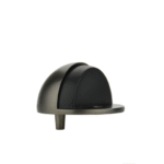 Moon Shaped Door Stop - Brushed Gunnmetal Finish