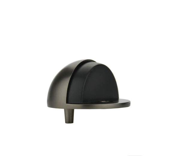 Moon Shaped Door Stop - Brushed Gunnmetal Finish