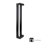 Matt Black Entry Door Pulls (Pair) 1200mm - Graham Series