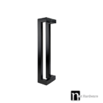 Matt Black 600mm Entry Door Pulls (Pair) - Graham Series