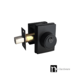 Architectural Single Cylinder Deadbolt - Matt Black Finish