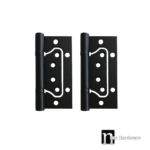 100 x 72 x 2mm Non Mortice Door Hinges (Pair) - Matt Black Finish
