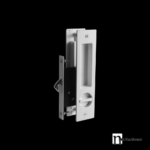 White Finish Sliding Privacy Set - Morgan Series