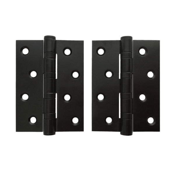 Matt Black Stainless Steel Door Hinges (1 Pair) - 100 x 75 x 2.8mm - Image 5