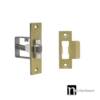 Adjustable Tongue Roller Latch - Brushed Brass Finish