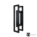 400mm Matt Black Entry Door Pulls (Pair)- Booth Series