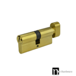 70mm Euro Single Cylinder - Brushed Brass Finish