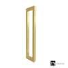 Brushed Brass Door Pull handle (Pair) 1200mm - Gilchrist Series