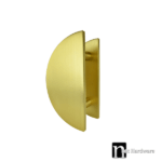Brushed Brass Half Circle Door Plates 250mm - Nash Series