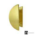Brushed Brass Half Circle Door Plate (Pair) 300mm - Nash Series