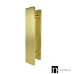 600mm x 100mm Brushed Brass Entry Door Plate (Pair)- King Series