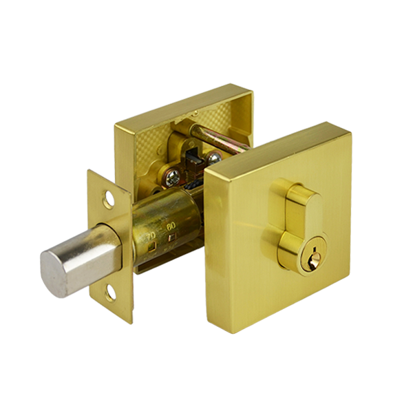 Brushed Brass Double Cylinders Deadbolt - Como Series