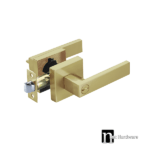 Brushed Brass Finish Privacy Handle Set - Como Series
