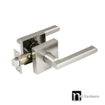 Hugh Series Passage Lever Set - Satin Nickel Finish
