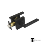 Hugh Series Passage Lever Set - Matt Black Finish