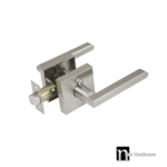 Hugh Series Privacy Lever Set - Satin Nickel Finish