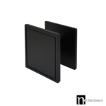 Matt Black Square Plate Door Pulls (Pair) - York Series