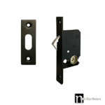 Sliding Hook Lock with a Narrow Backset  - Matt Black