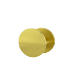 Brass Finish 100mm Circular Plate Door Pulls (Pair) - Nash Series