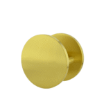 Brass Finish 150mm Circular Plate Door Pulls (Pair) - Nash Series