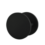 Matt Black Round Plate Door Pulls (Pair) 220mm - Nash Series