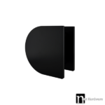 Matt Black 200mm D-shaped Door Plate (Pair) - Jade Series