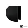 Matt Black 250mm D-shaped Door Plate (Pair) - Jade Series
