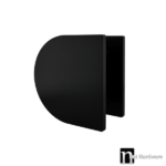 Matt Black 250mm D-shaped Door Plate (Pair) - Jade Series