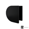 Matt Black 300mm D-shaped Door Plate (Pair) - Jade Series