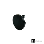 Matt Black 100mm Round Plate Door Pulls (Single) - Nash Series