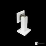 Square Magnetic Door Stops - White Finish