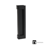 Large Sliding Flush Pull Pair (245mm x 55mm) - Matt Black Finish