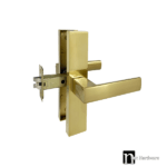 Brushed Brass Finish Passage Handle Set  - Mackay Series