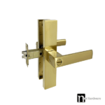 Brushed Brass Finish Privacy Handle Set  - Mackay Series