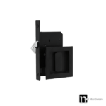 Matt Black 70mm Square Sliding Privacy Set - Ryan Series