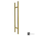 Antique Brass 1800mm Round Door Pull (Pair) - Bisset Series