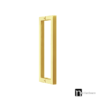 Brushed Brass Door Pull handle (Pair) 400mm - Gilchrist Series