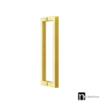 Brushed Brass Door Pull Handle (Pair) 400mm - Gilchrist Series