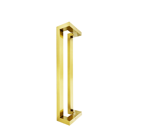 Brushed Brass Entry Door Pulls (Pair) 600mm - Graham Series
