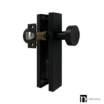 Matt Black Passage Door Knob Set  - Jasper Series