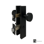 Matt Black Privacy Door Knob Set  - Jasper Series