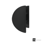 Matt Black 300mm Half Circle Door Plate (Pair) - Nash Series