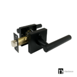 Torrens Series Privacy Lever Set - Matt Black Finish