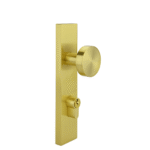 Brushed Brass Finish Entry Door Knob Set  - Jasper Series