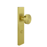 Brushed Brass Finish Privacy Door Knob Set  - Jasper Series